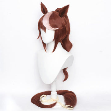 Anime Pretty Derby Tokai Teio Cosplay Peluca Cabello Sintético Resistente al Calor Carnival Halloween Fiesta